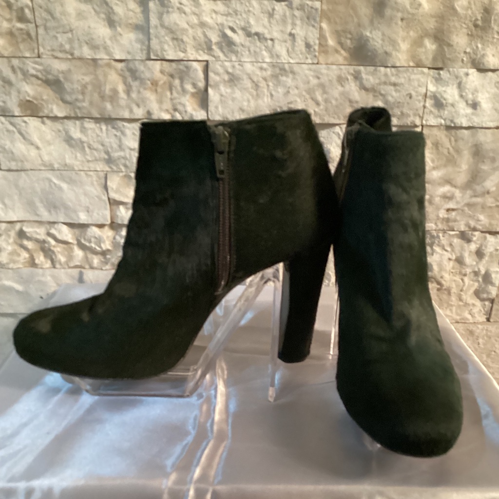 Stuart Weitzman Winter Green Pony Hair Ankle Booties